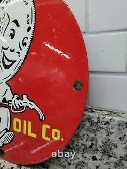 Vintage Andy Dandy Oil Porcelain Sign Motor Gas Automobile Service Lubricants