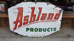 Vintage Ashland Gas & Oil Porcelain Sign