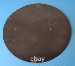 Vintage Bell Auto Parts Porcelain Gas Motor Oil Service Station Pump Plate Sign