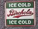 Vintage Birchola Porcelain Sign Car Gas Oil Truck 12 X 10