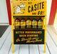 Vintage Casite Motor Oil Additive/solvent Display Rack/stand W (5) Pint Bottles