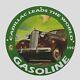 Vintage Cadilac Gasoline 1955 Oil Porcelain Gas Pump Sign