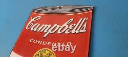 Vintage Campbells Soup Sign Tomato Can Piggly Store Gas Pump Porcelain Sign