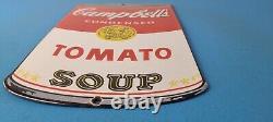 Vintage Campbells Soup Sign Tomato Can Piggly Store Gas Pump Porcelain Sign