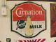 Vintage Carnation Milk Metal Sign Gas Oil Soda Cola Dairy Ice Cream