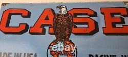 Vintage Case Tractors Sign Porcelain Service Gas Station Pump Sign