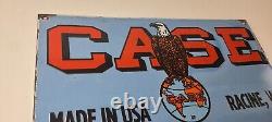 Vintage Case Tractors Sign Porcelain Service Gas Station Pump Sign