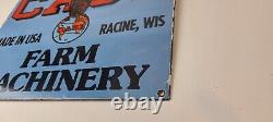 Vintage Case Tractors Sign Porcelain Service Gas Station Pump Sign