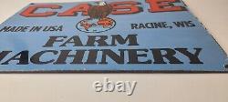 Vintage Case Tractors Sign Porcelain Service Gas Station Pump Sign