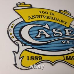 Vintage Case XX Knives Sign General Store Shop Hunting Gas Pump Porcelain Sign