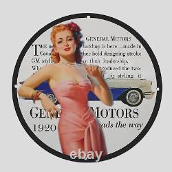 Vintage Ceness Motors 1920 Oil Porcelain Gas Pump Sign