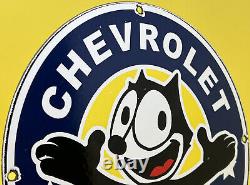 Vintage Chevrolet Porcelain Sign General Motors Dealership Gas Oil Ford Mopar