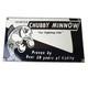 Vintage Chubby Minnow Sign Fishing Lure Advertisement Porcelain Gas Pump Sign