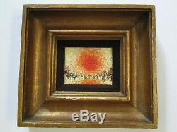 Vintage Chunky Painting Abstract Expressionism Small Gem Modernism Mystery Art