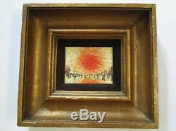 Vintage Chunky Painting Abstract Expressionism Small Gem Modernism Mystery Art