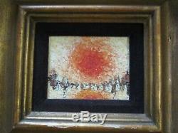 Vintage Chunky Painting Abstract Expressionism Small Gem Modernism Mystery Art