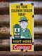 Vintage Coleman Porcelain Sign Oil Lantern Lamp Camping Flashlight Equipment