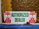 Vintage Coleman Sign Camping Oil Lantern Lamp Cabin Sport Goods Porcelain Sign