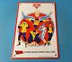 Vintage Conoco Gasoline Porcelain Sign X-men Marvel Comics Group Gas Pump Sign