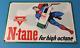 Vintage Conoco Gasoline Sign Superman Comics Porcelain Gas Pump Sign
