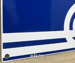 Vintage Consolidated Rail Corporation Porcelain Sign Train Station Conrail Gas
