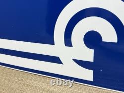 Vintage Consolidated Rail Corporation Porcelain Sign Train Station Conrail Gas