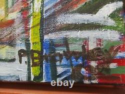 Vintage Contemporary Painting Abstract Expressionism Modernism Cubism Cubism