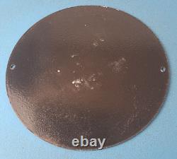 Vintage Croces Porcelain Gas Soda Bottles Service Pump Plate Beverage Sign