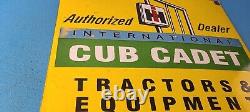 Vintage Cub Cadet Sign Gas Service Pump Porcelain Sign