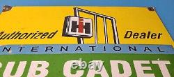Vintage Cub Cadet Sign Gas Service Pump Porcelain Sign