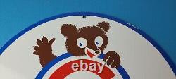 Vintage Cubs Wrigley Field Sign MLB Baseball Stadium Porcelain Gas Pump Sign