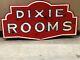 Vintage Dixie Rooms Sign Neon Skin Gas Oil Old Motel Hotel Rent Inn Can Ship