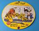 Vintage Daisy Toy Rifles Sign Porcelain Childrens Toy Gas Pump Plate Sign