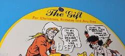Vintage Daisy Toy Rifles Sign Porcelain Childrens Toy Gas Pump Plate Sign