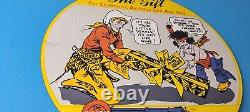 Vintage Daisy Toy Rifles Sign Porcelain Childrens Toy Gas Pump Plate Sign
