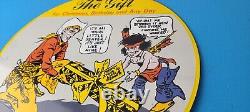 Vintage Daisy Toy Rifles Sign Porcelain Childrens Toy Gas Pump Plate Sign