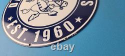 Vintage Dallas Cowboys Porcelain Sign Texas Football NFL Gas Pump Sign