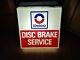 Vintage Delco Disc Brake Service Lighted Sign Nos Advertising Display 1970s Gm