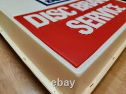 Vintage Delco Disc Brake Service Lighted Sign NOS Advertising Display 1970s GM
