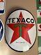 Vintage Design Texaco 15 Curved Pump Plate Porcelain Pump Sign Gas Oil