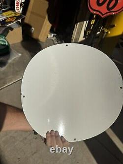 Vintage Design Texaco 15 Curved Pump Plate Porcelain Pump Sign Gas Oil