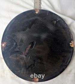 Vintage Disney Sunoco Donald Duck Porcelain Sign Pump Plate Gas Station Oil Lube