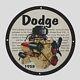 Vintage Dodge 1958 Oil Porcelain Gas Pump Sign