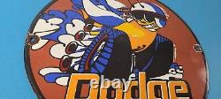 Vintage Dodge Sign Muscle Gas Cars Scat Pack Porcelain Sign