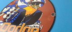 Vintage Dodge Sign Muscle Gas Cars Scat Pack Porcelain Sign