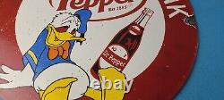 Vintage Dr Pepper Porcelain Gas Soda Cola General Store Beverage Pump Sign