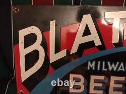 Vintage Drink Blatz Beer Porcelain Sign