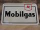 Vintage Embossed Mobilgas Motor Oil Company Sign Antique Old Gas Auto 9351