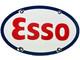 Vintage Esso Gasoline Porcelain Sign Gas Station Pump Plate Motor Oil Service