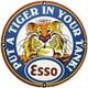 Vintage Esso Gasoline Porcelain Sign Put A Tiger In Your Tank Gas Oil Pump Plate